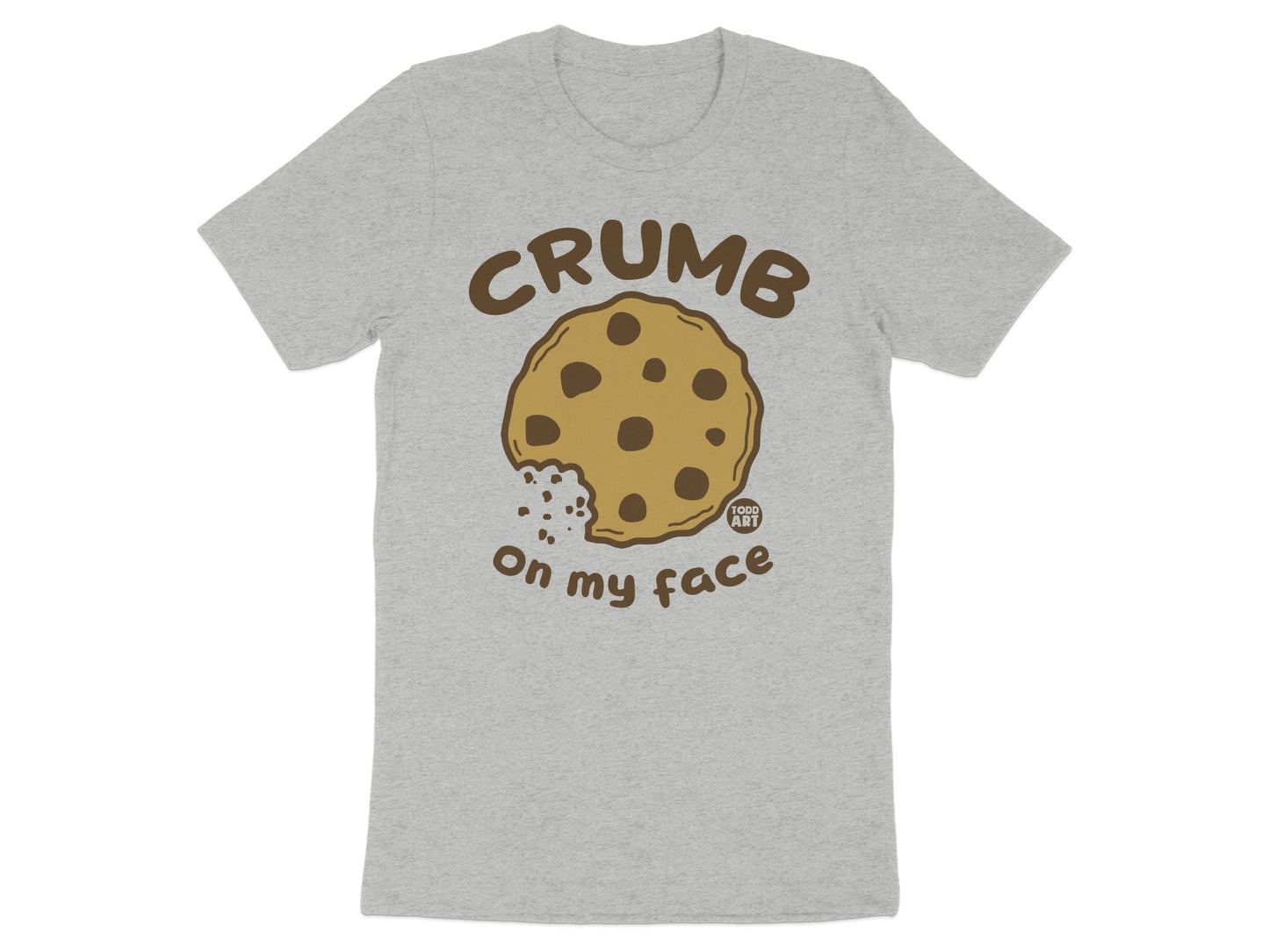 Crumb on my face cookie graphic design shirt product