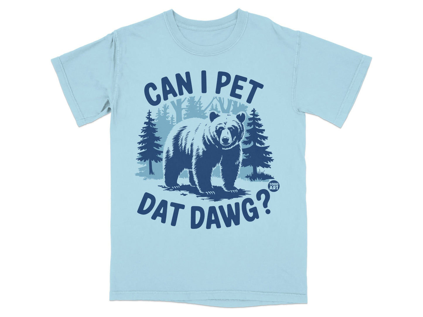 Can I Pet Dat Dawg Bear Graphic T-shirt