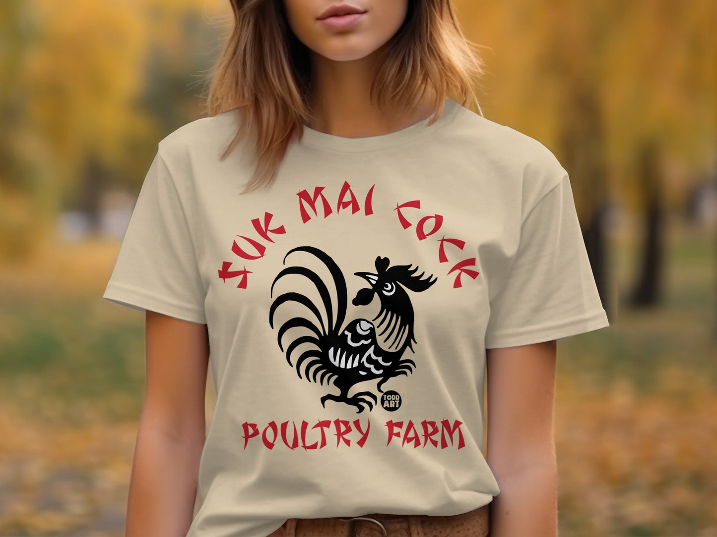 Suk Mai Cock Poultry Farm Graphic T-Shirt