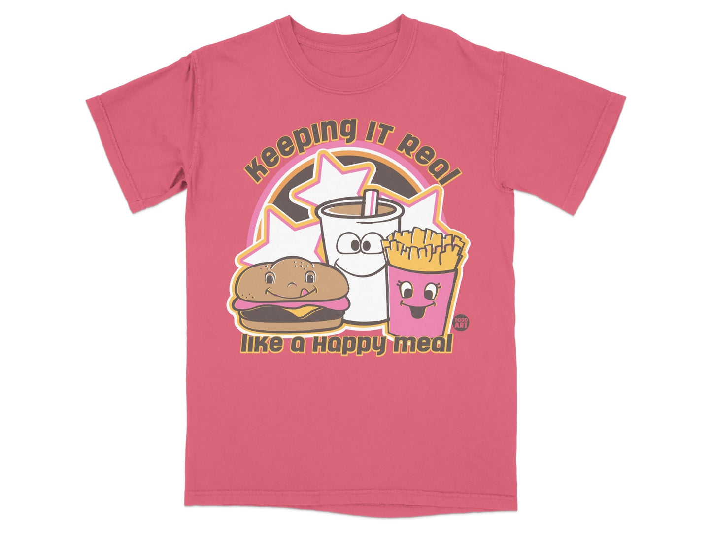 Keeping It Real Like a Happy Meal Graphic T-shirt