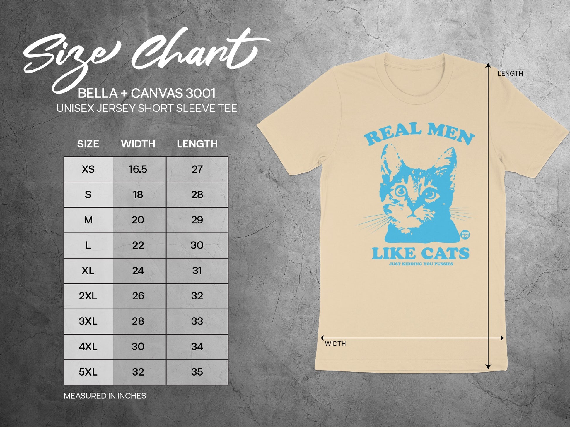 Real Men Like Cats Funny Unisex T-Shirt