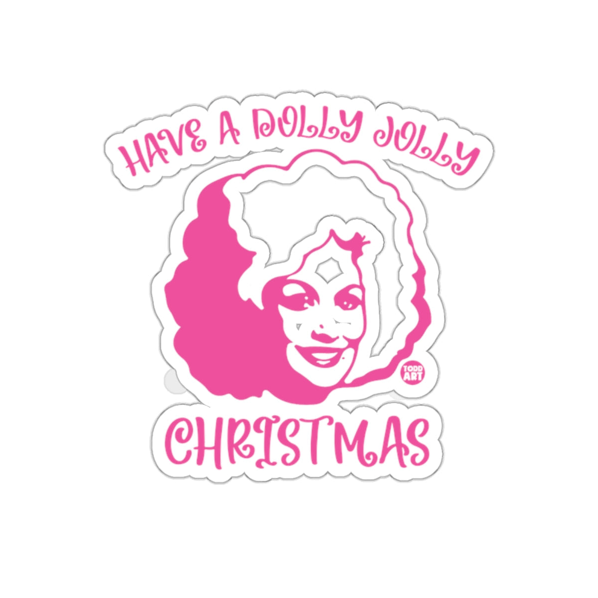 Have A Dolly Jolly Christmas Sticker