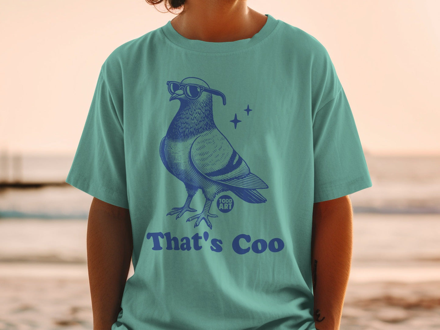 Cool Pigeon with Sunglasses That's Coo T-Shirt