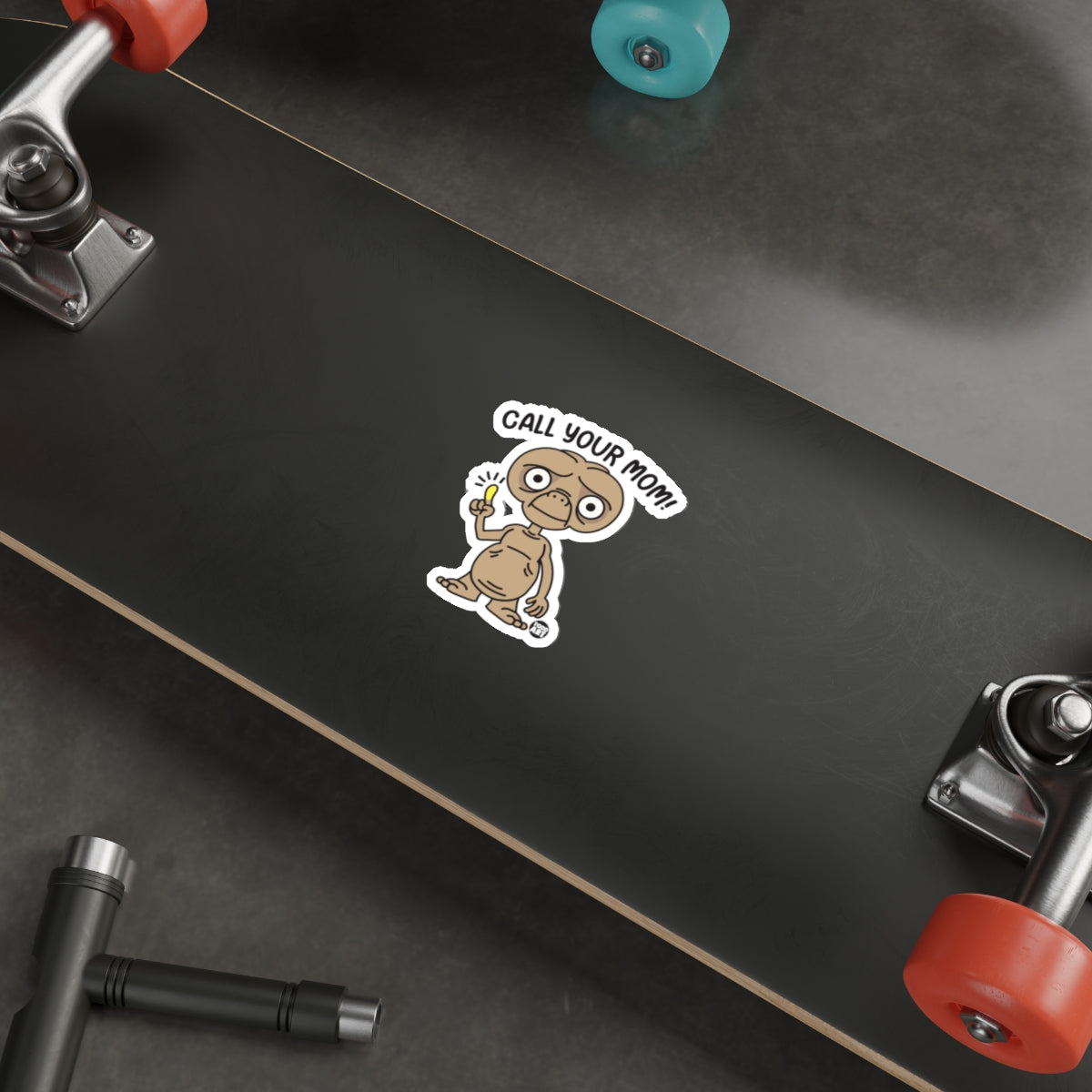 Call Your Mom Sticker - Fun Skateboard Accessory