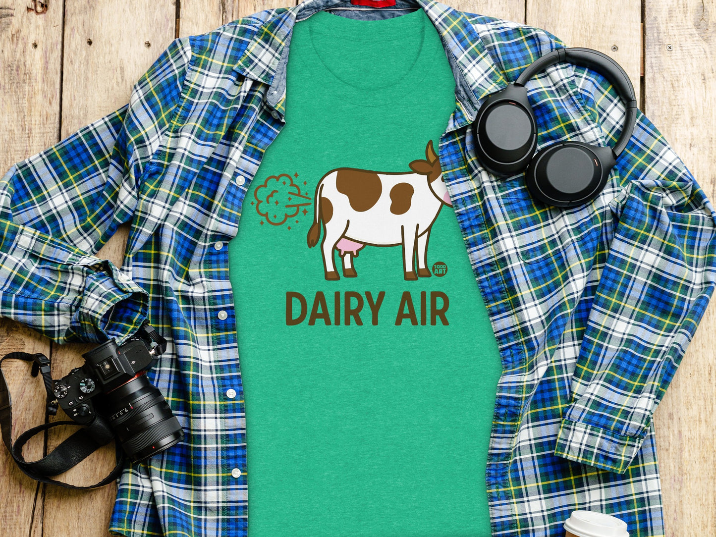 Dairy Air Funny Cow Graphic Tee T-Shirt Product