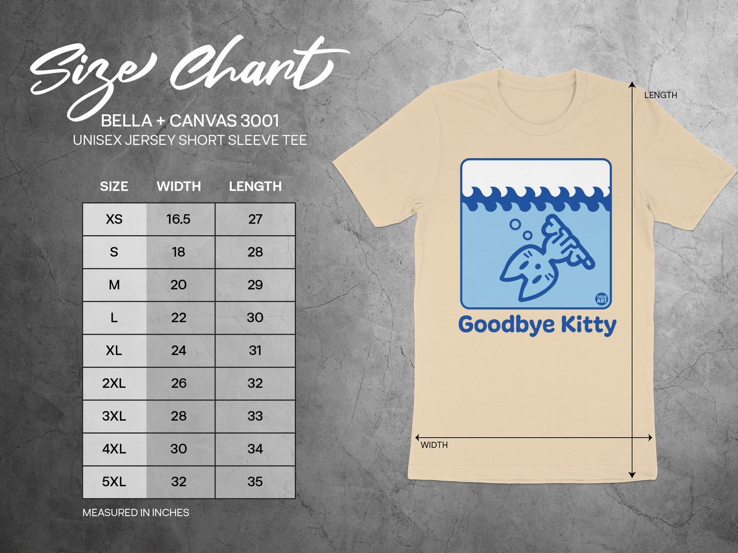 Goodbye Kitty Unisex Jersey Short Sleeve Tee