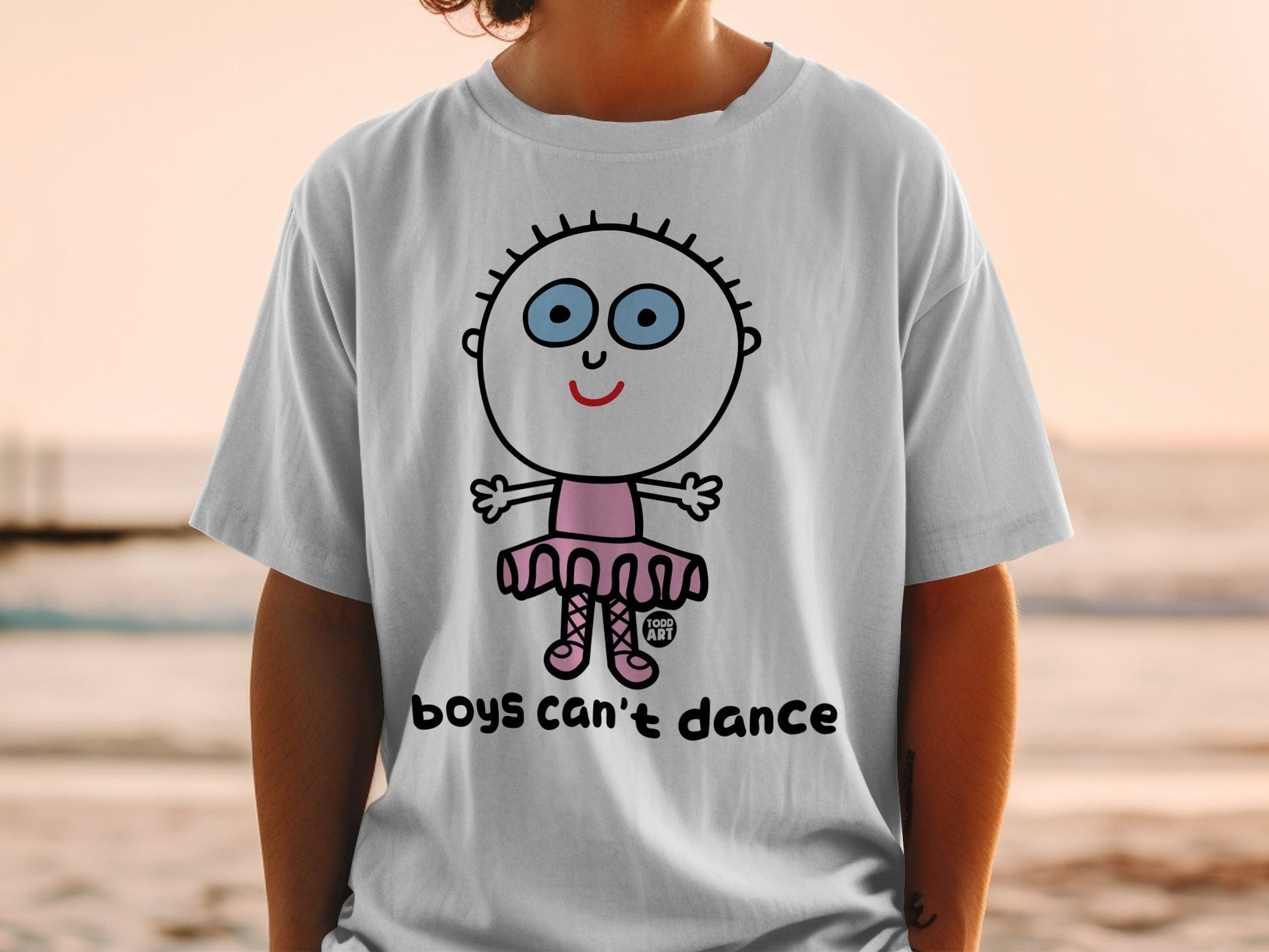 Boys Can't Dance Illustrated Character T-Shirt Product