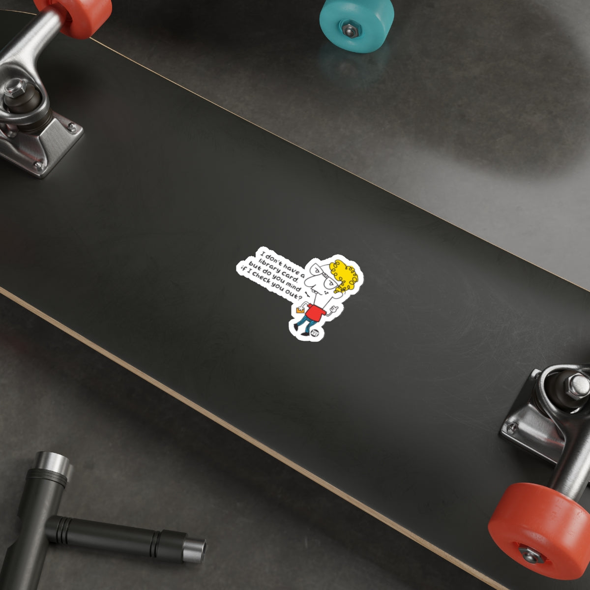 Cartoon Character Skateboard Deck Sticker for Fun Decor