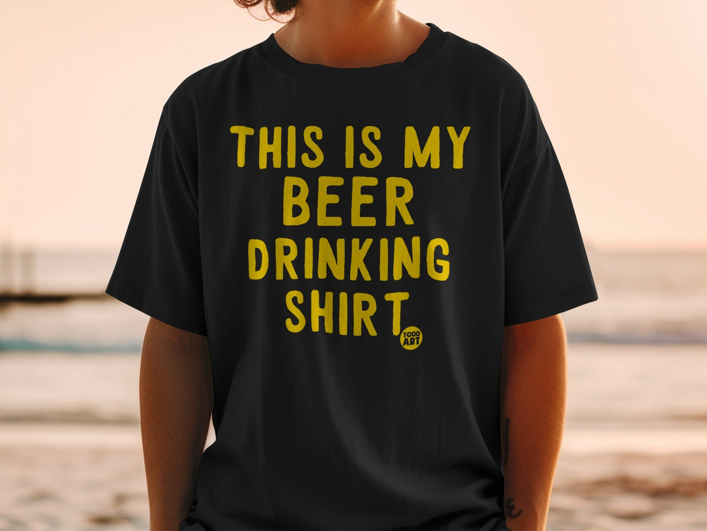 This Is My Beer Drinking Shirt Graphic Tee