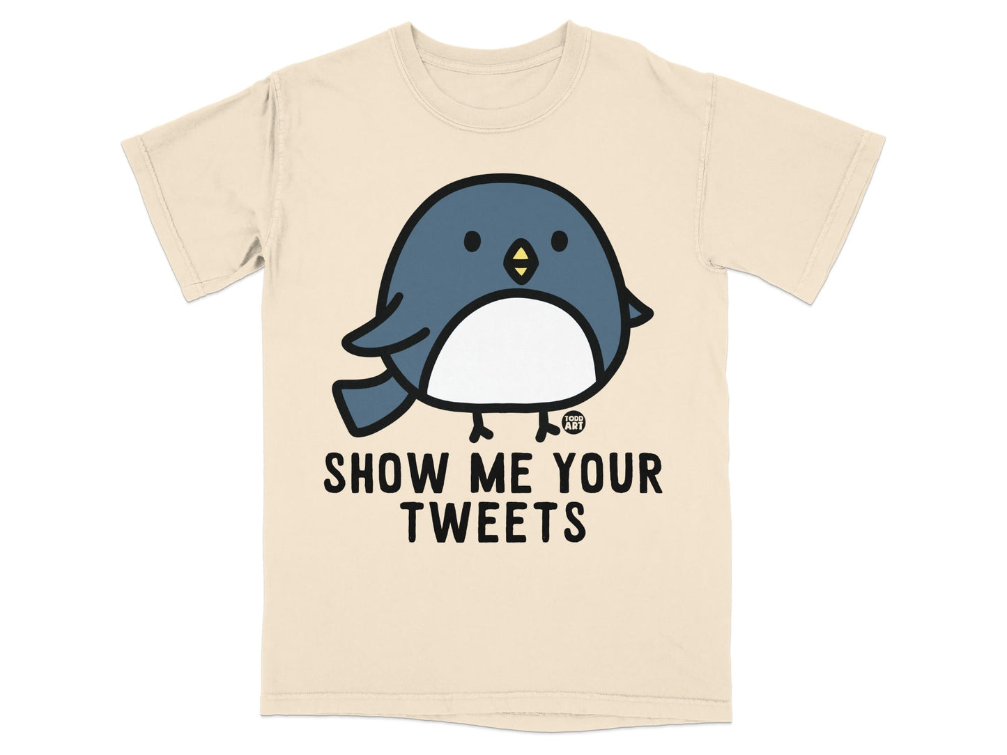 Show Me Your Tweets Cute Bird Graphic T-shirt