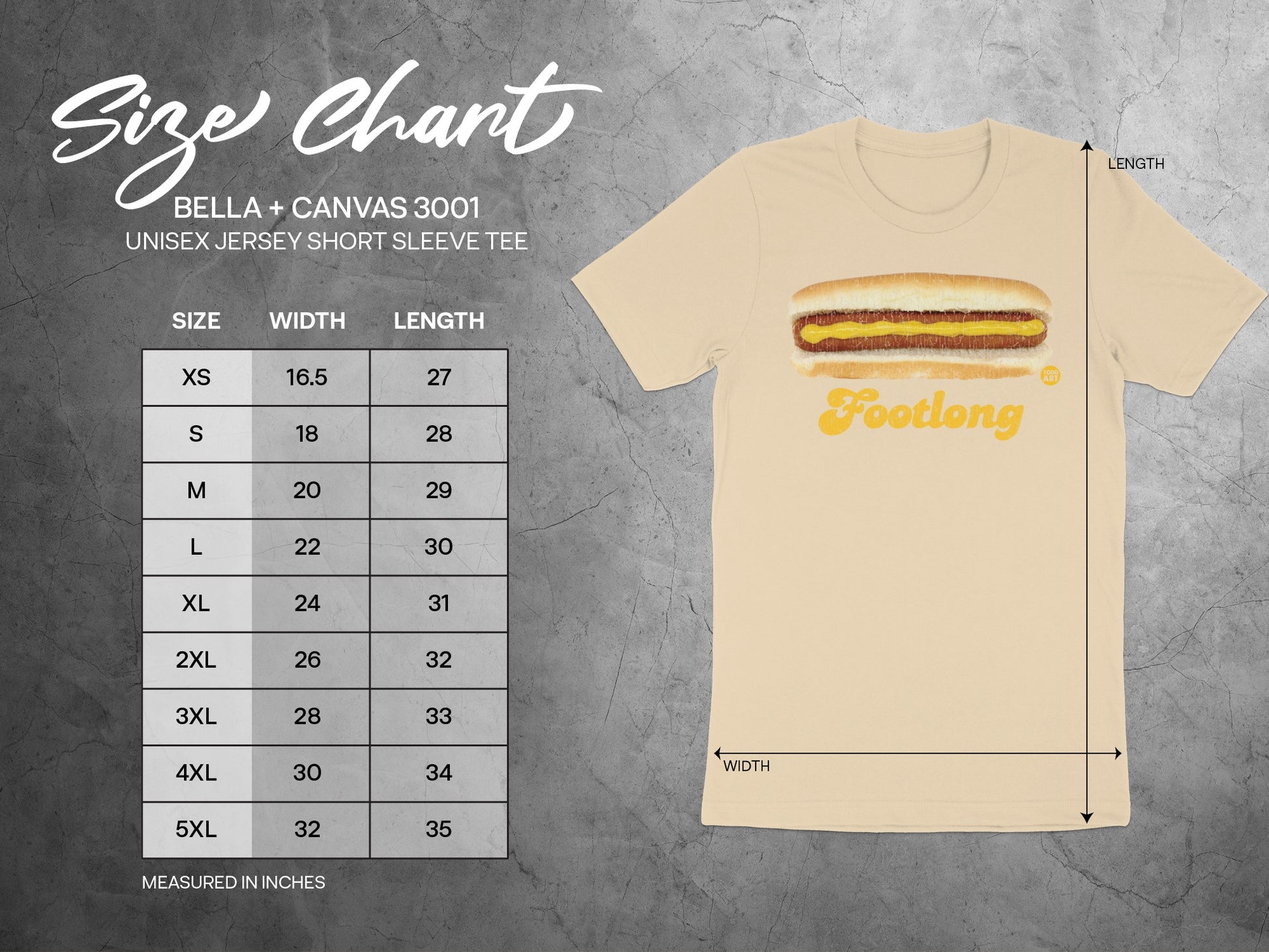 Footlong Graphic Print Unisex Short Sleeve Tee product