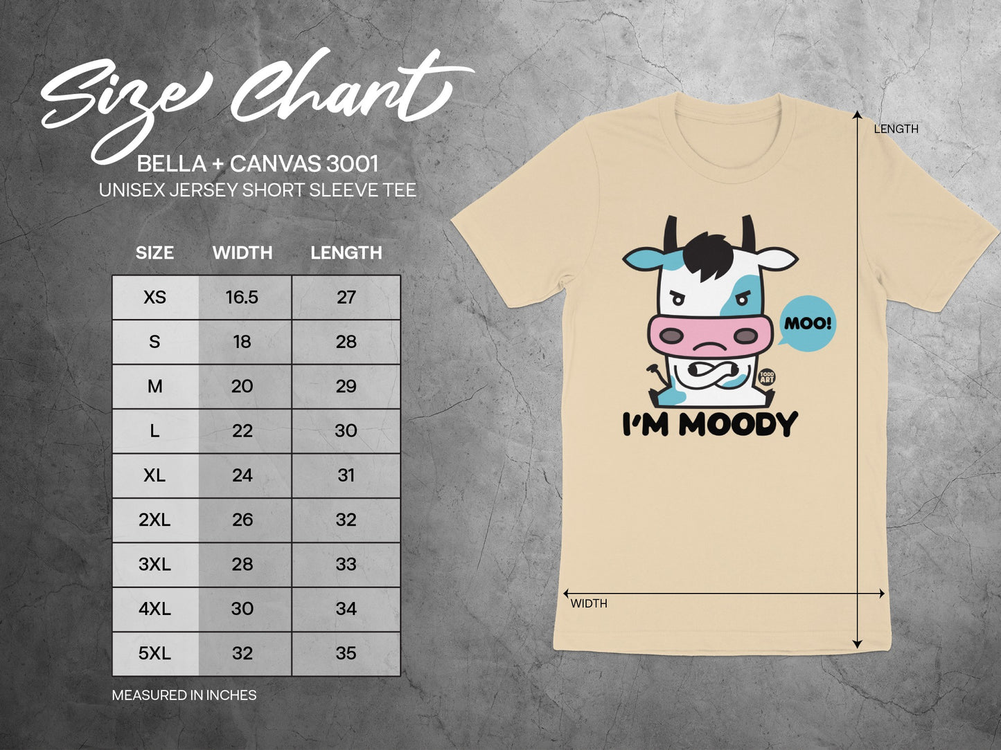 I'm Moody Graphic Short Sleeve Tee Product