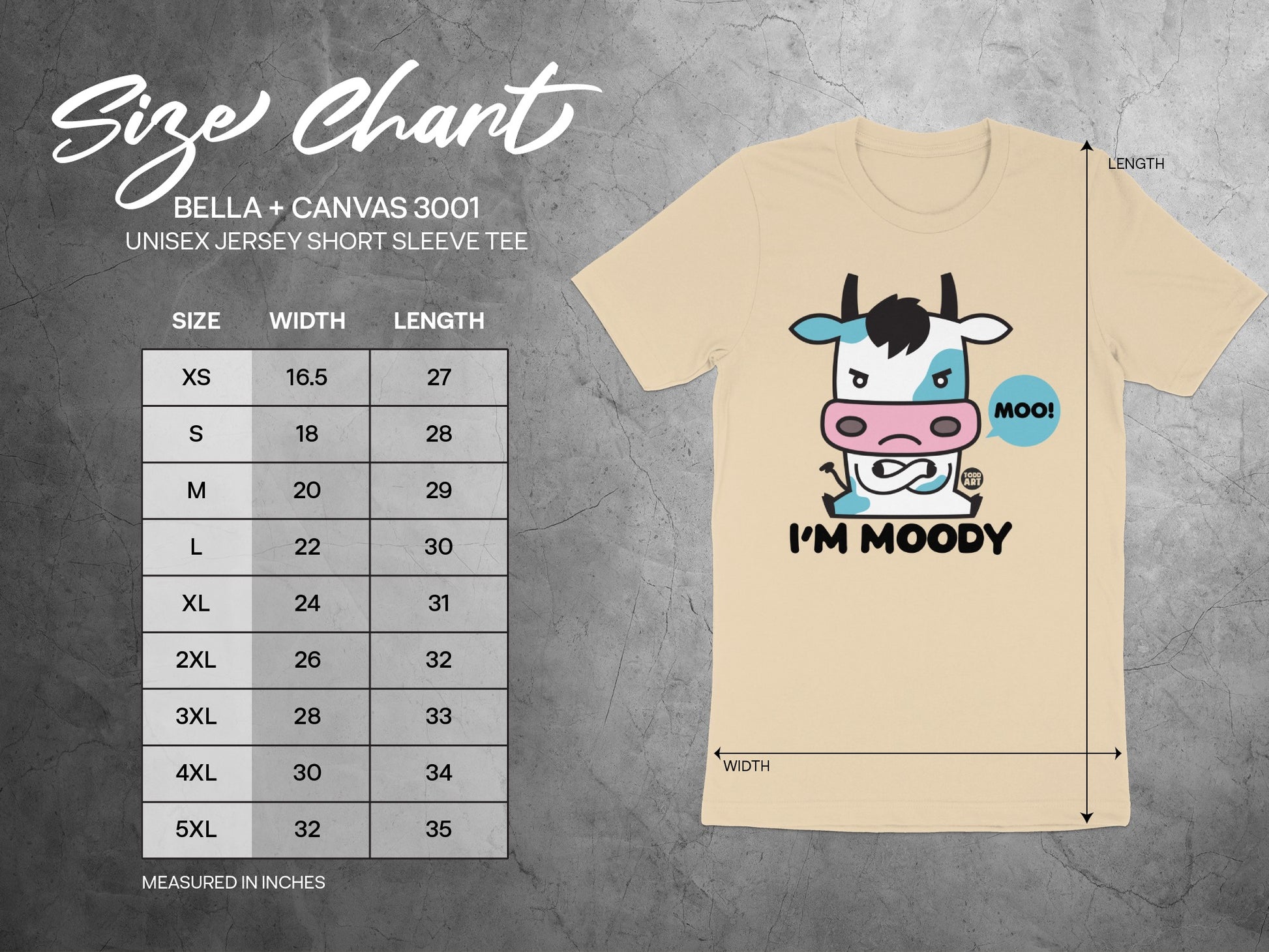 I'm Moody Graphic Short Sleeve Tee Product