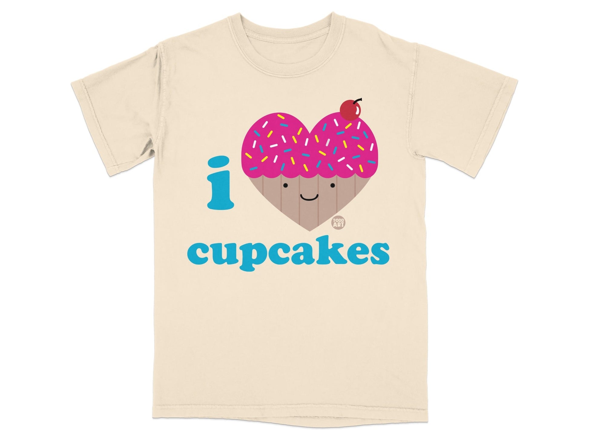 I Love Cupcakes Cute Graphic T-shirt