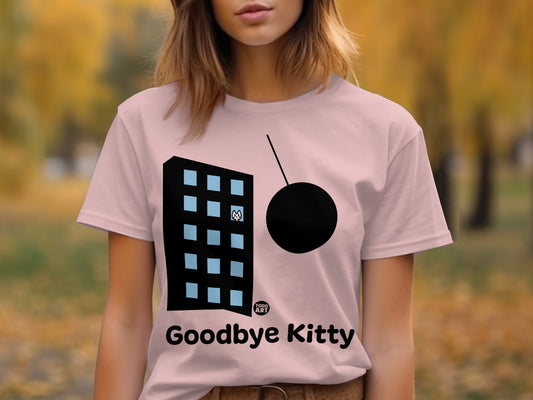Goodbye Kitty Design with Building and Wrecking Ball