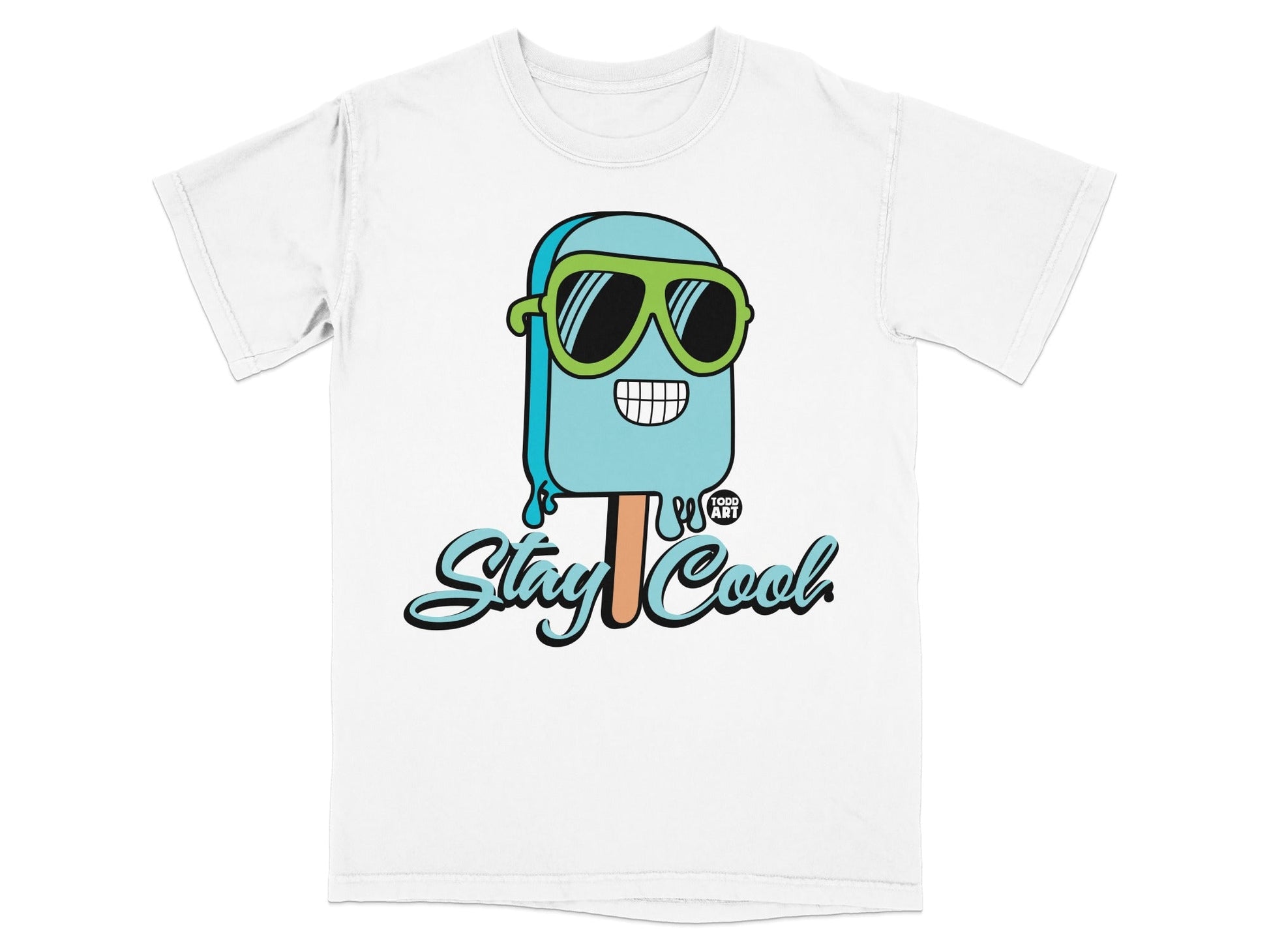 Stay Cool Popsicle Wearing Sunglasses T-Shirt