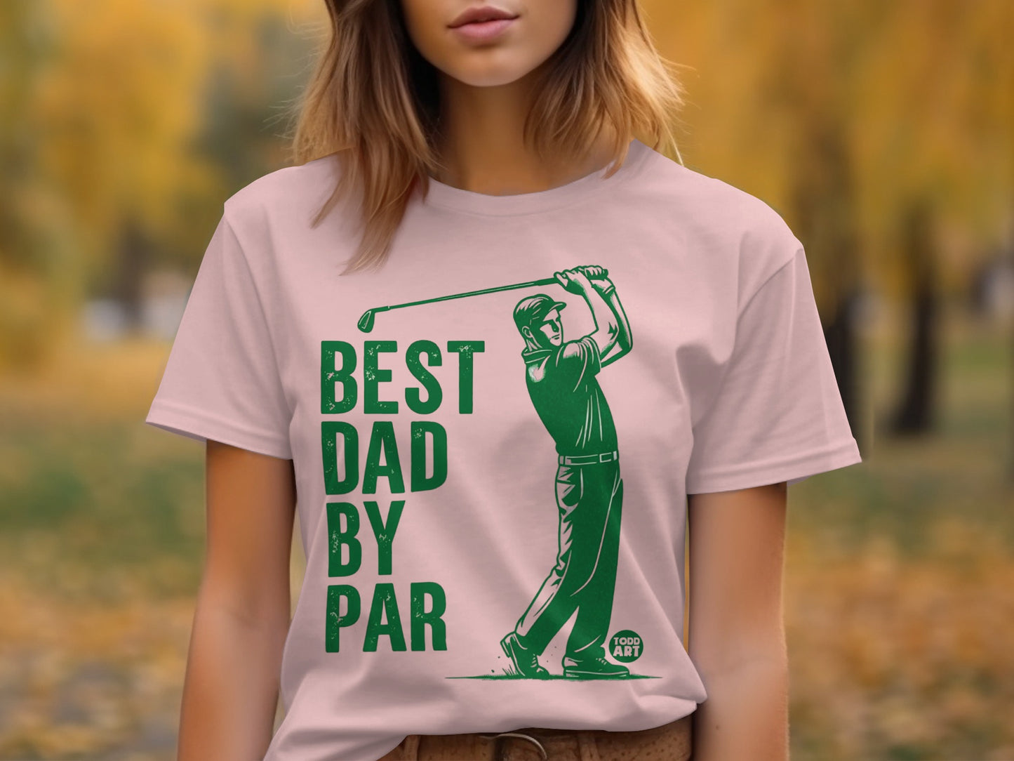 Best Dad by Par Golfing Father's Day T-shirt