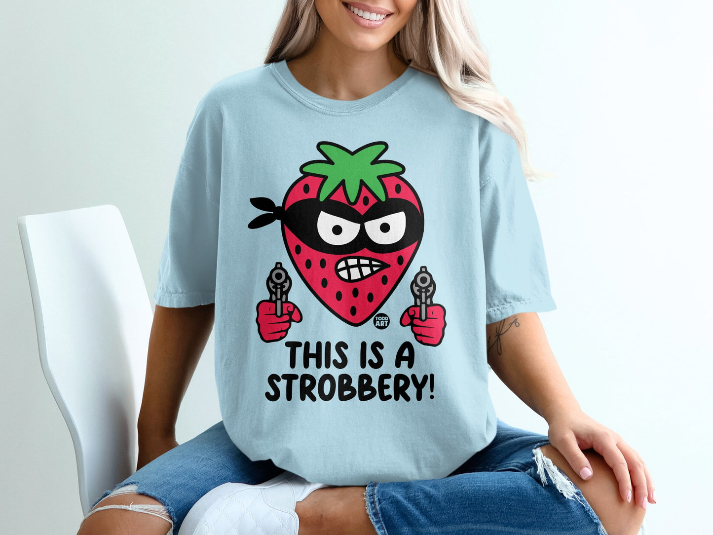 Funny Strawberry Mask Guns THIS IS A STROBBERY product type