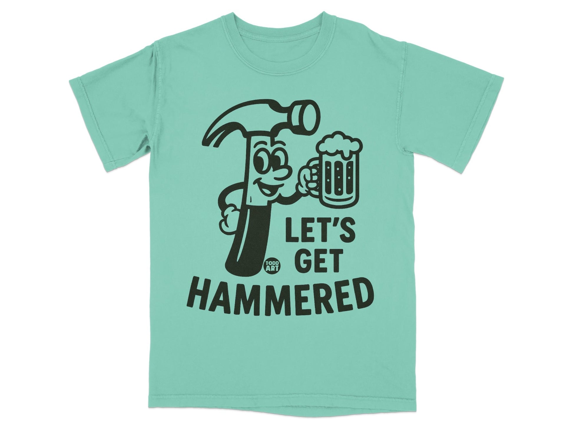 Let's Get Hammered Graphic Print T-Shirt
