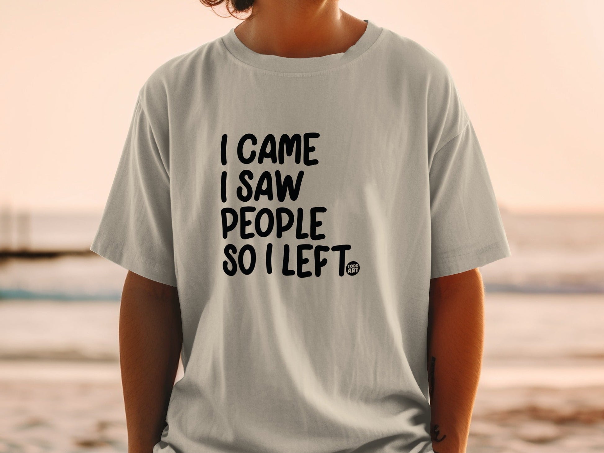I Came I Saw People So I Left Funny T-shirt