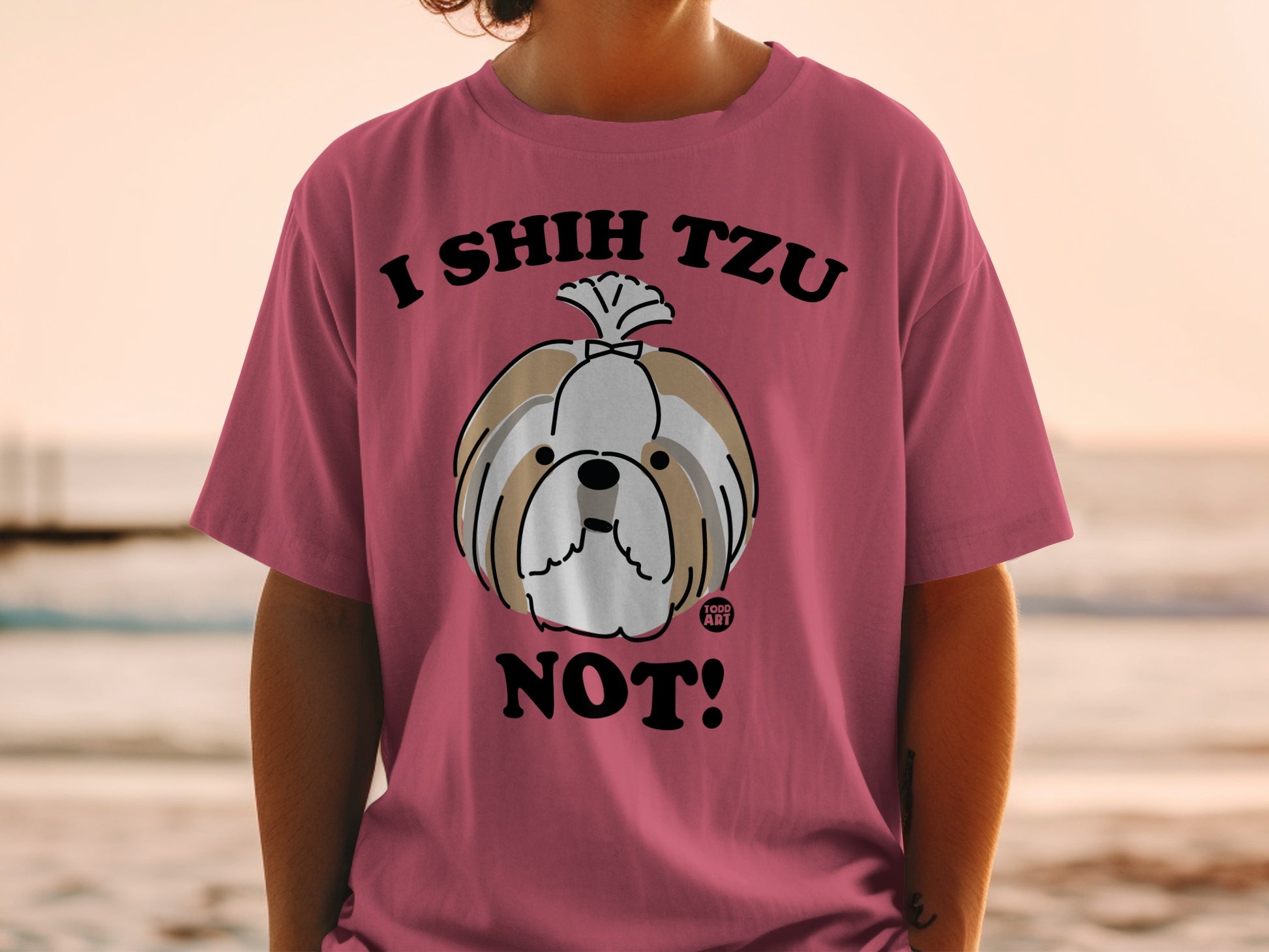 I Shih Tzu Not Funny Dog Lover Graphic T-Shirt