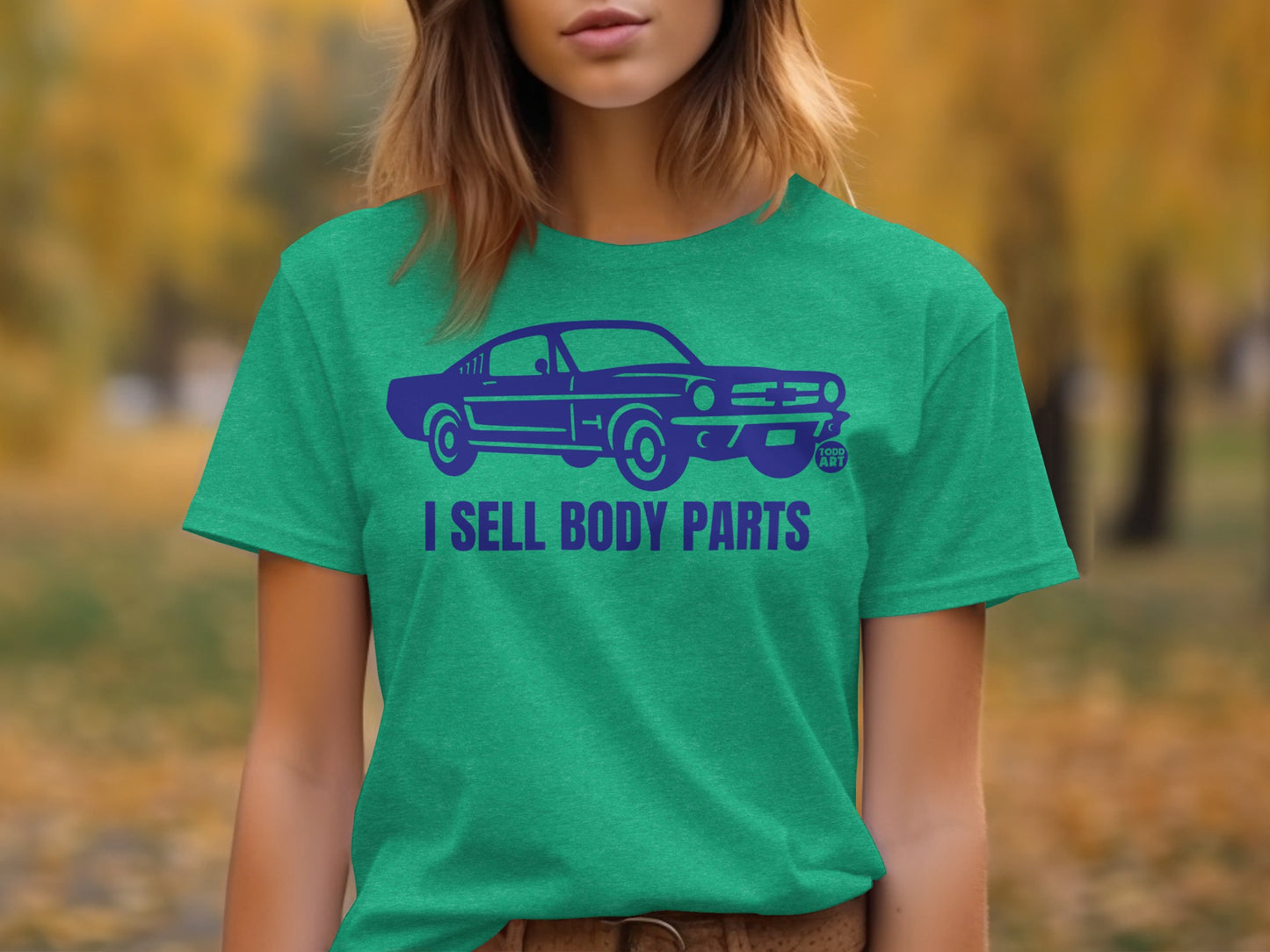 I Sell Body Parts Car Design Graphic T-shirt