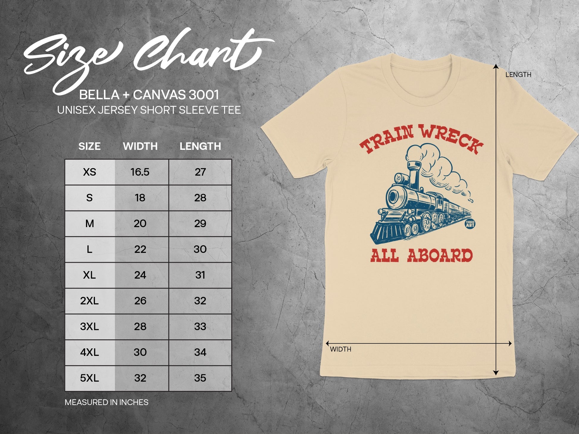 Train Wreck All Aboard Unisex Short Sleeve Tee product