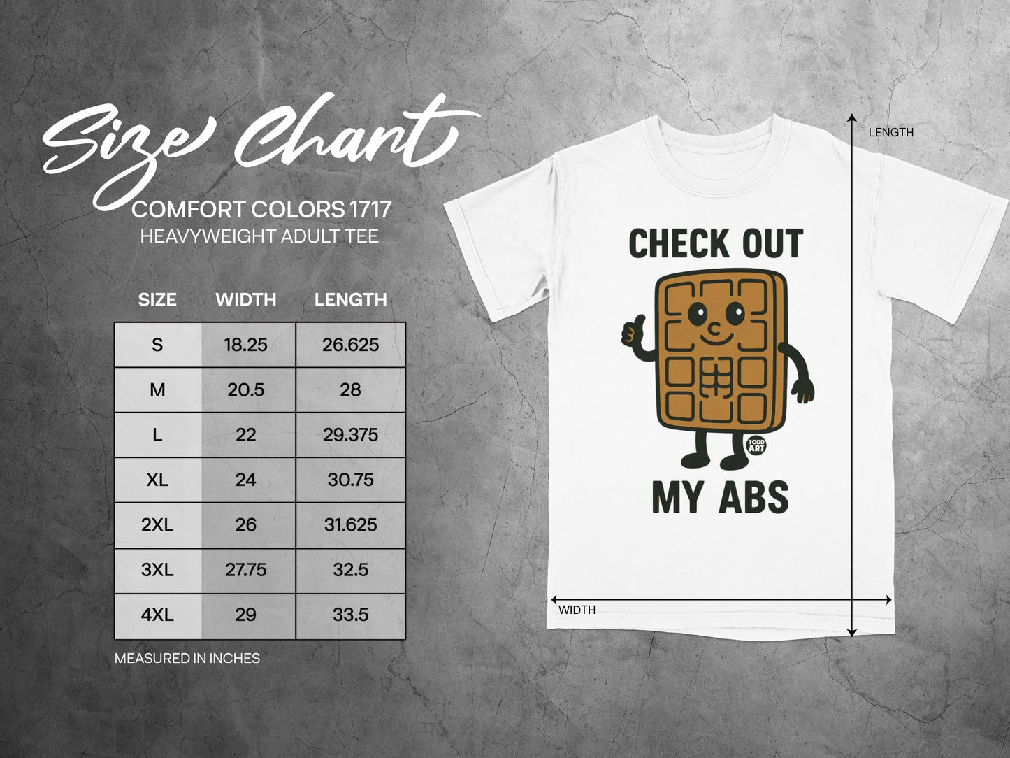 Check Out My Abs Comfort Colors 1717 Adult Tee