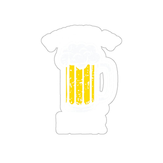 Fun Beer Mug Sticker With Foamy Top Design Sticker