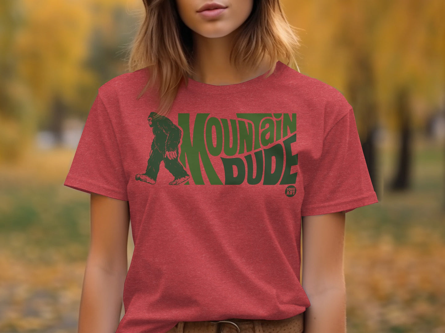 Mountain Dude Graphic Tee Fun Outdoors T-shirt