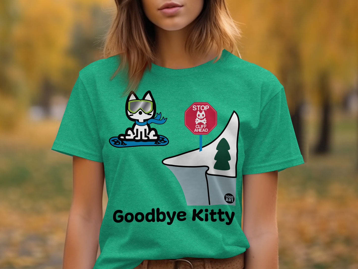 Goodbye Kitty Graphic Tee for Cat Lovers