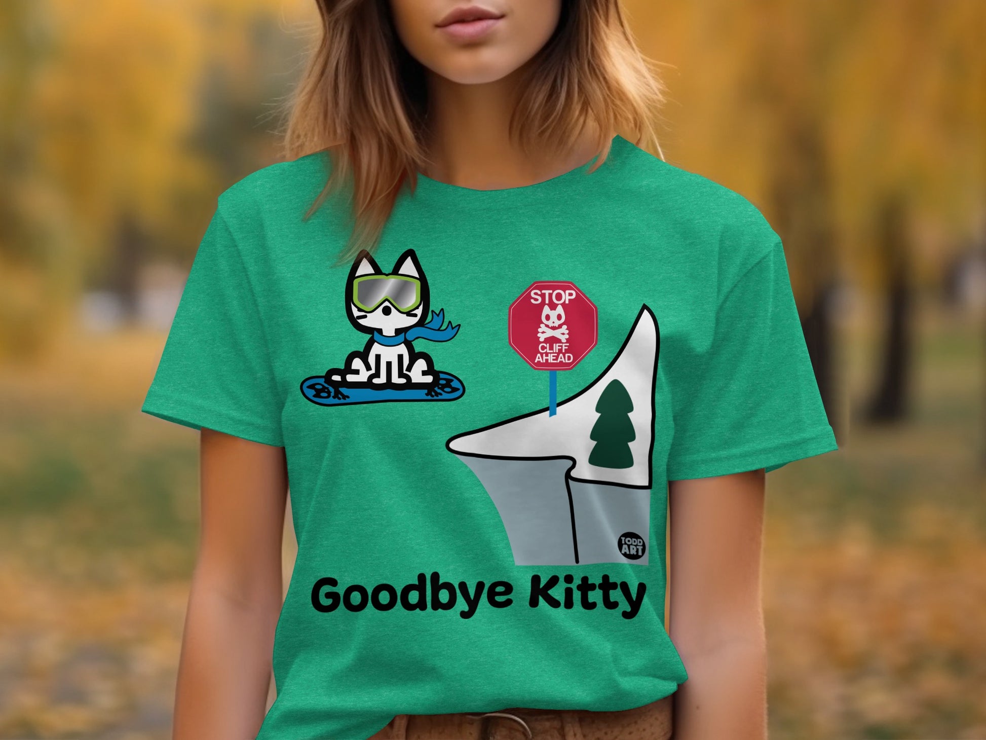 Goodbye Kitty Graphic Tee for Cat Lovers