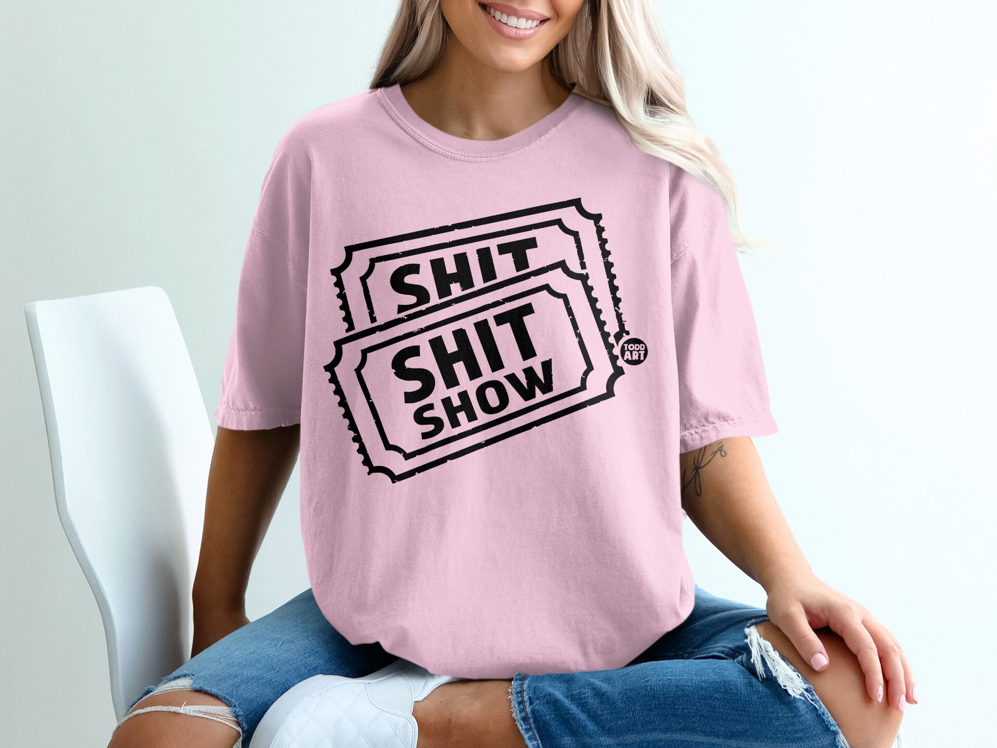 Pink SHIT SHOW Tickets Graphic TODD ART product type