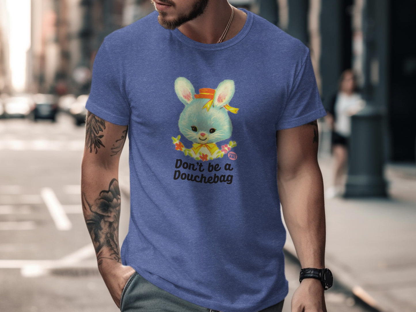 Don't Be a Douchebag Bunny Character T-shirt