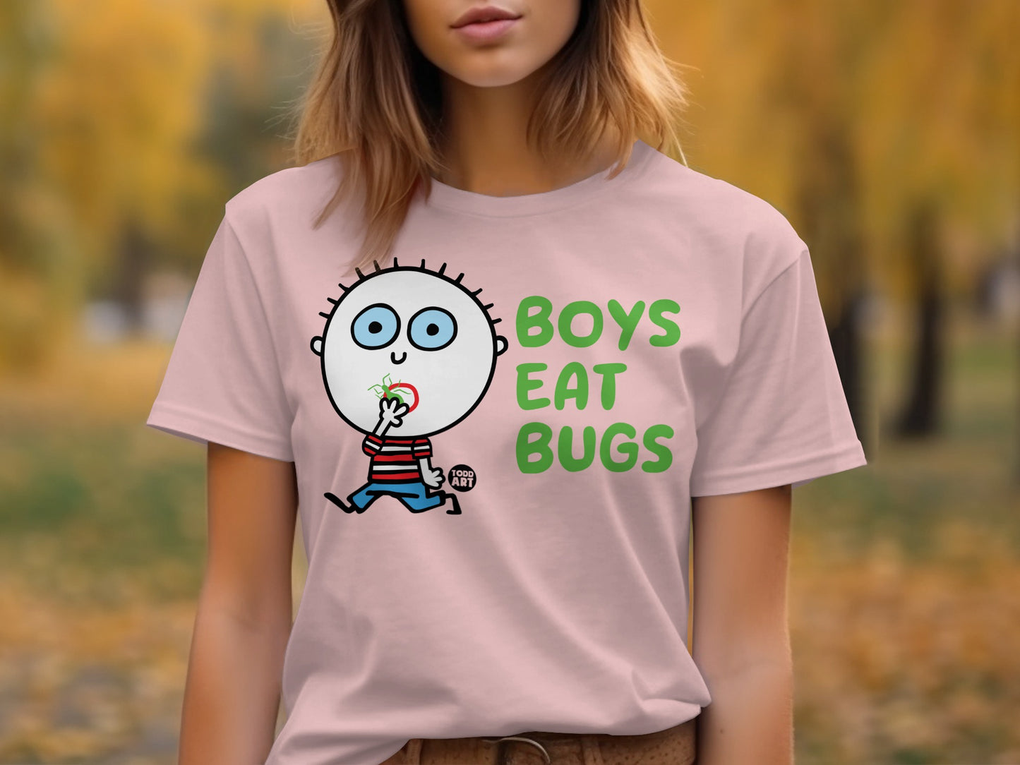Boys Eat Bugs Funny Graphic Shirt Kids product