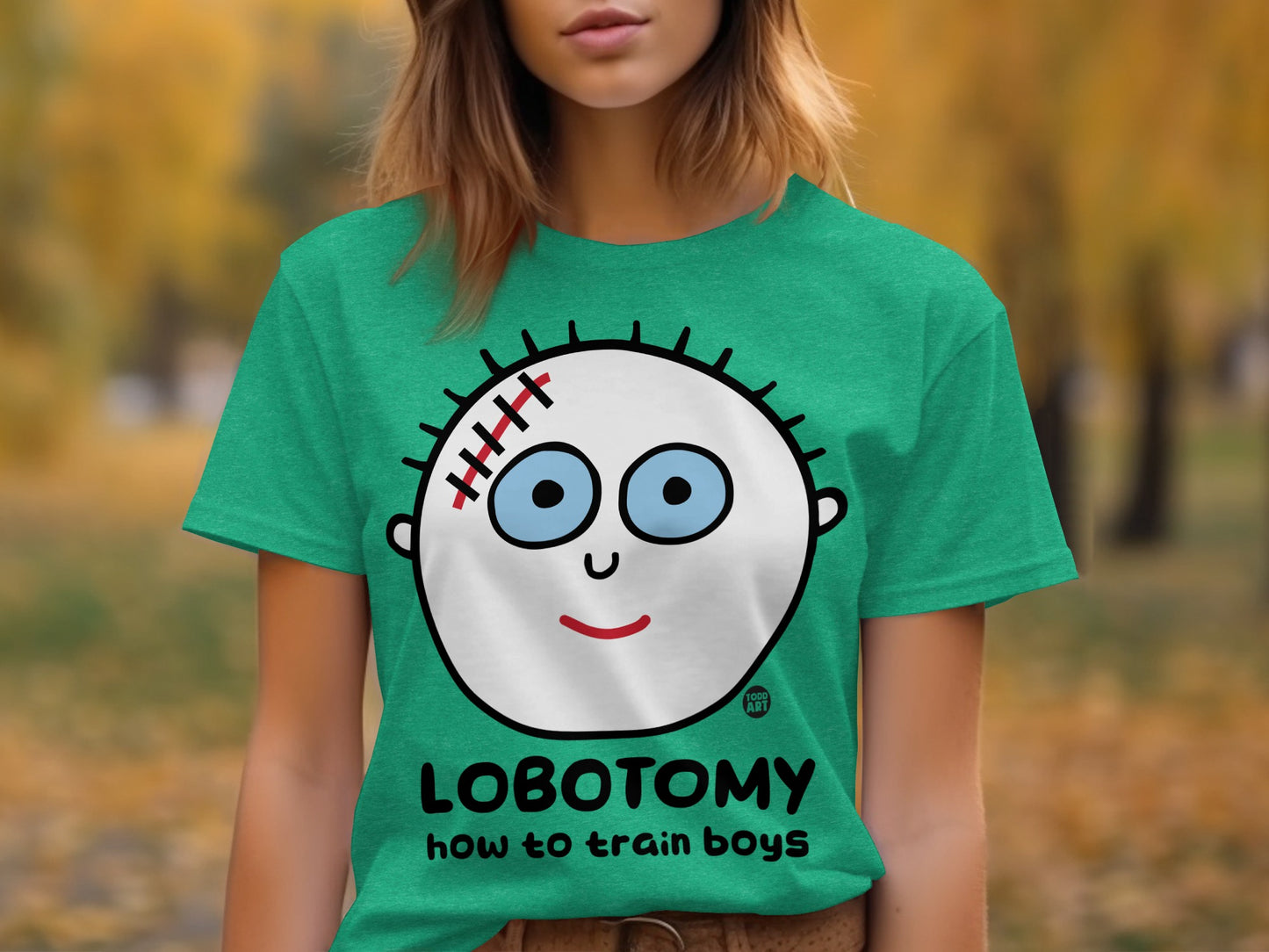 Lobotomy How to Train Boys Illustrated T-shirt