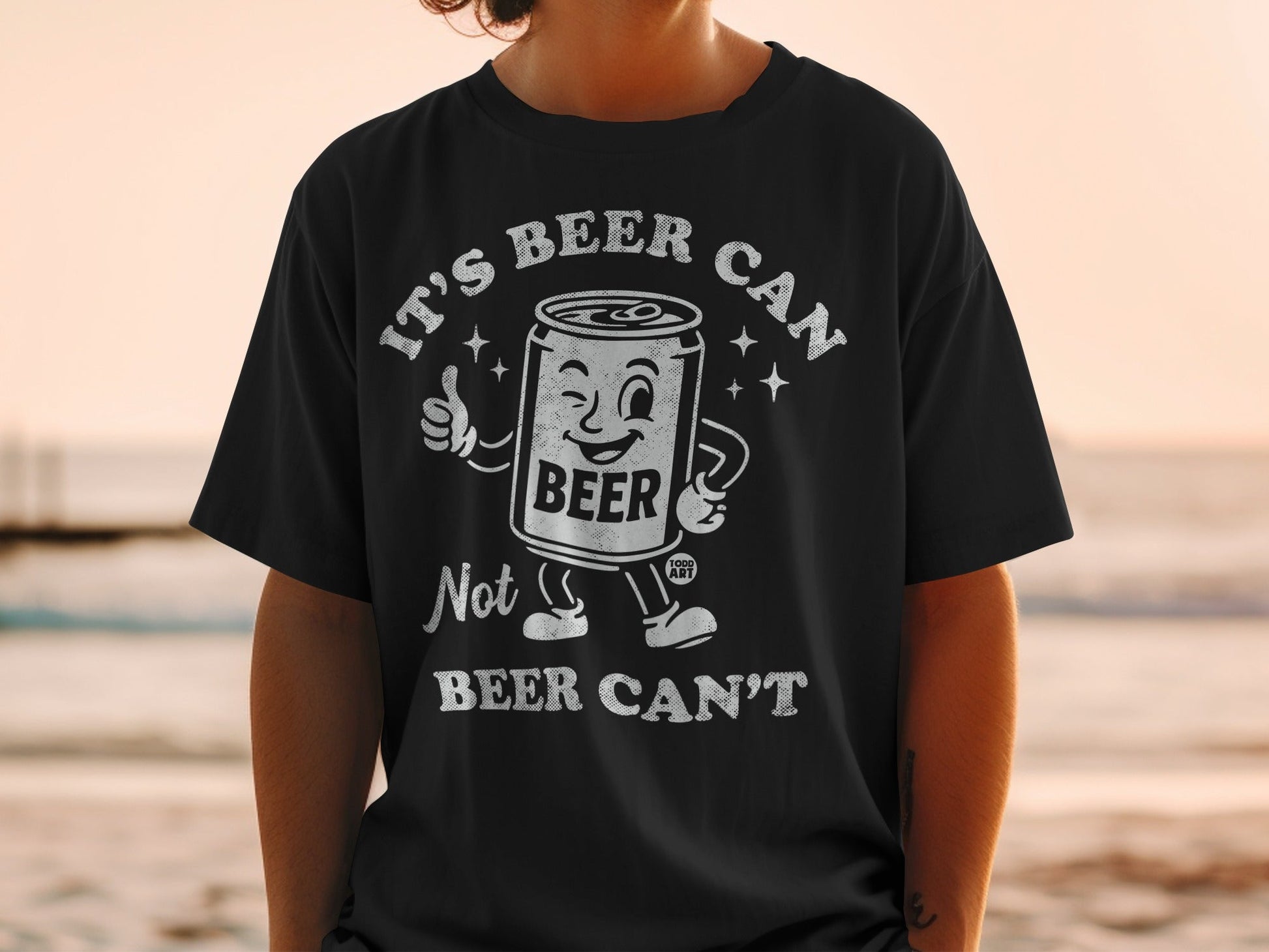 It's Beer Can Not Beer Can't Fun Graphic Tee Shirt