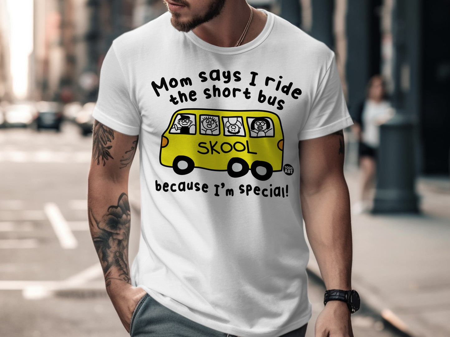 Mom Says I Ride The Short Bus Because I'm Special Shirt