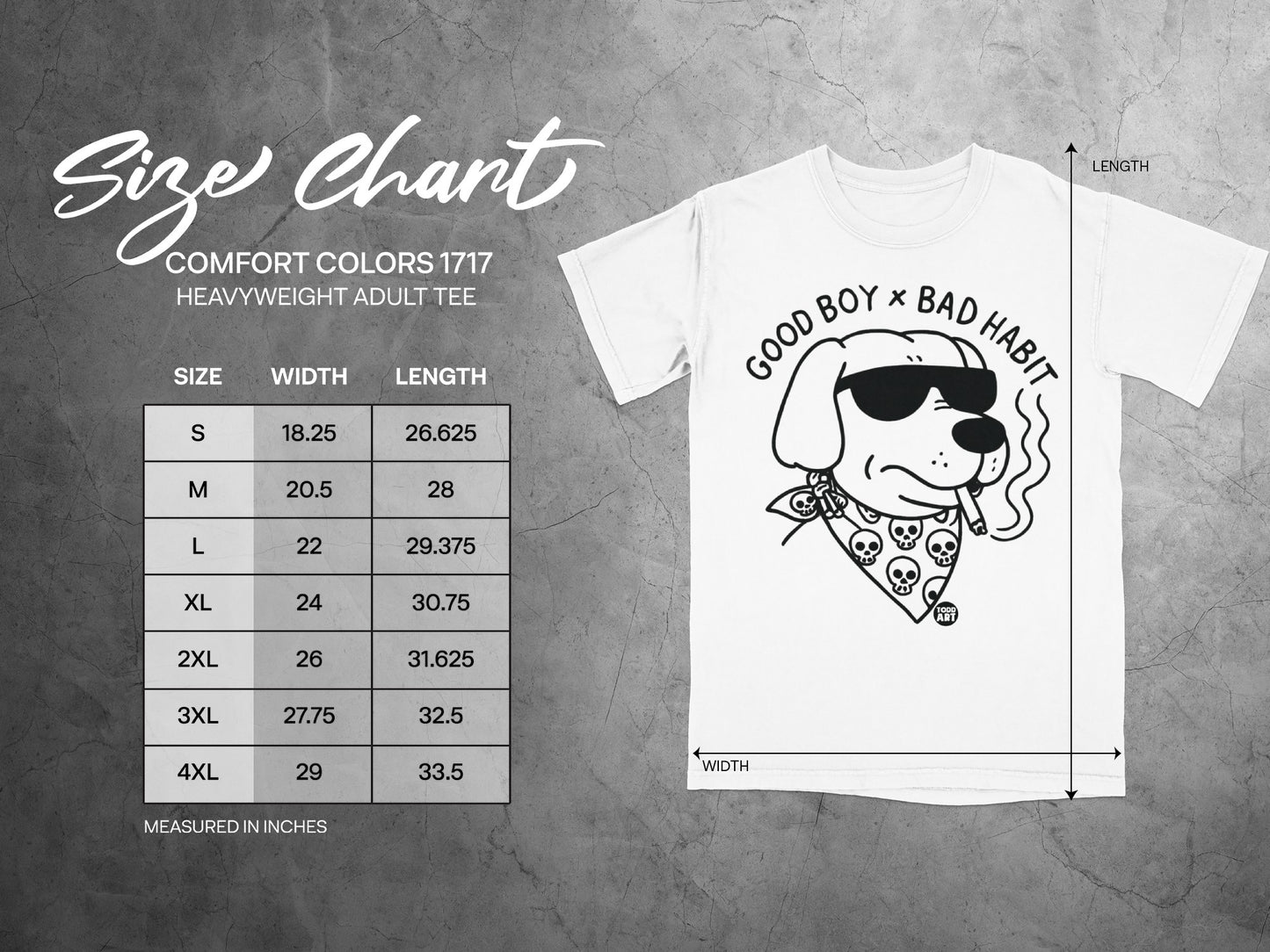 Good Boy x Bad Habit Heavyweight Adult Tee