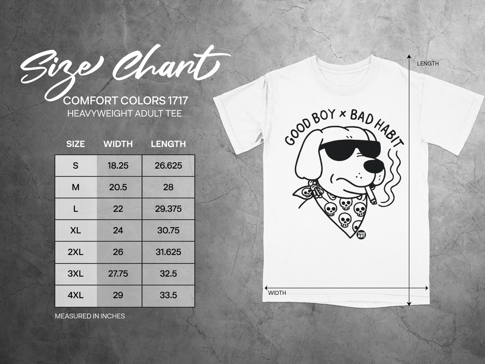 Good Boy x Bad Habit Heavyweight Adult Tee