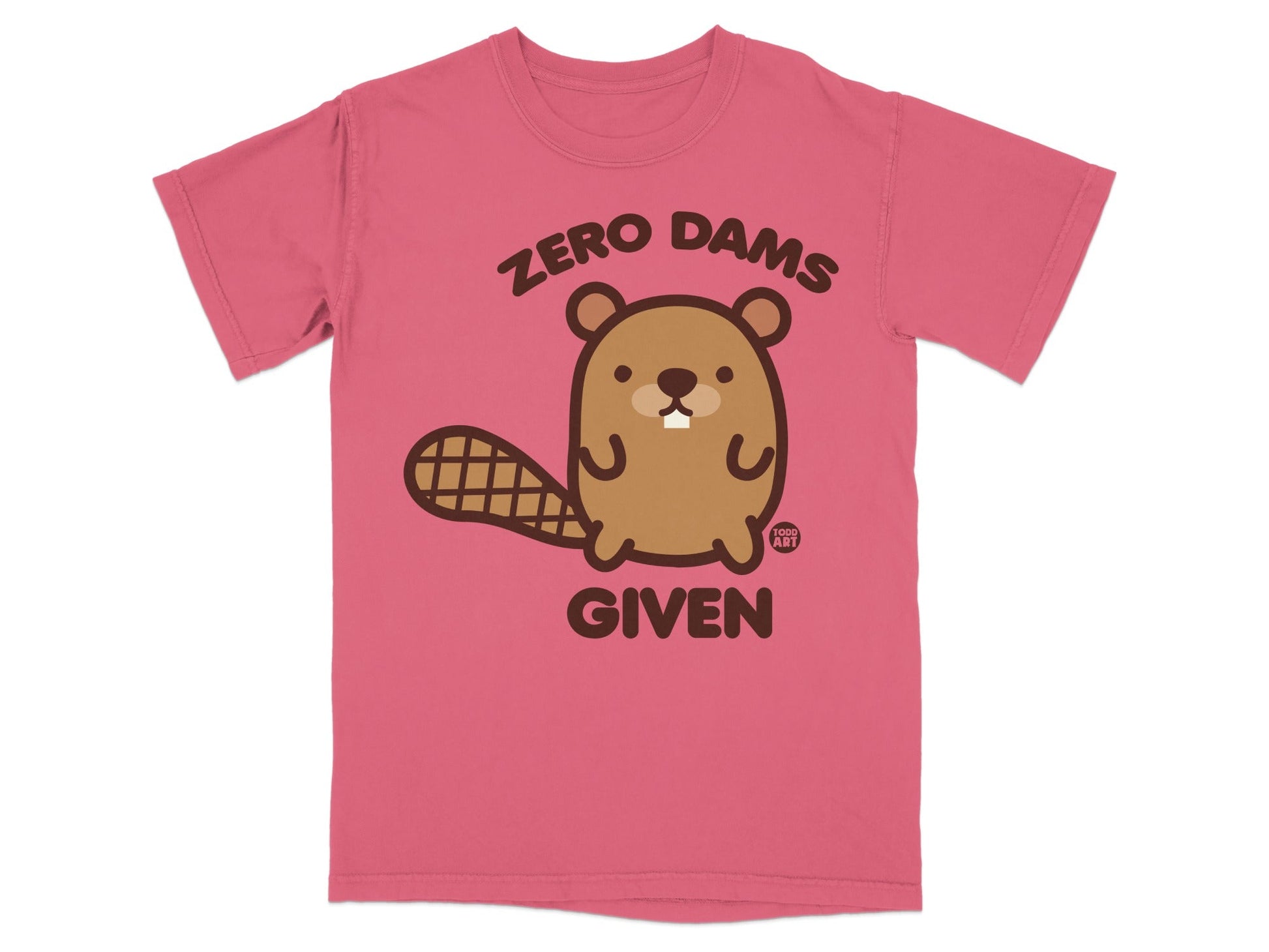 Zero Dams Given Beaver Graphic T-Shirt