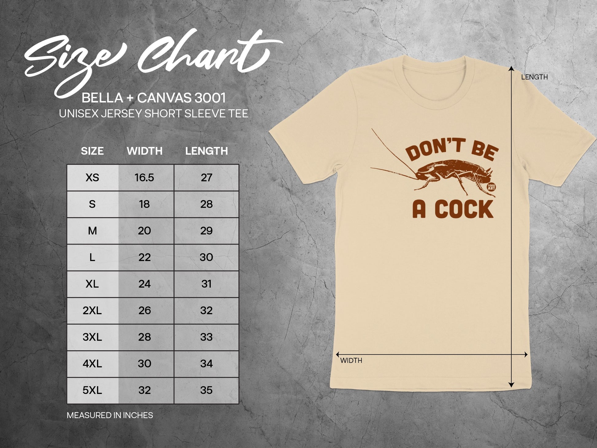 Don't Be A Cock Graphic Unisex Jersey Short Sleeve Tee