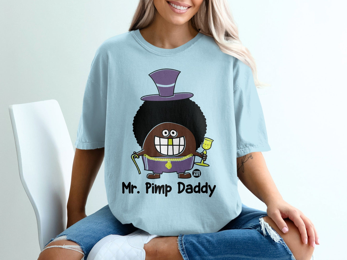 Mr. Pimp Daddy Cartoon Character T-shirt