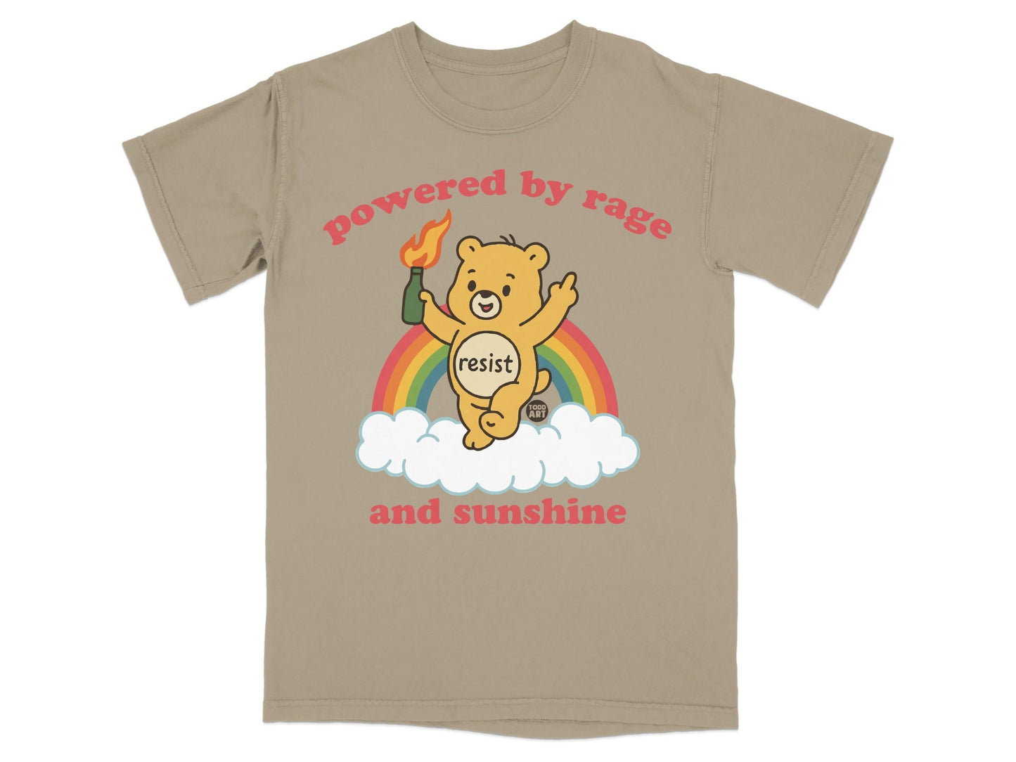 Powered by Rage and Sunshine Resist T-Shirt