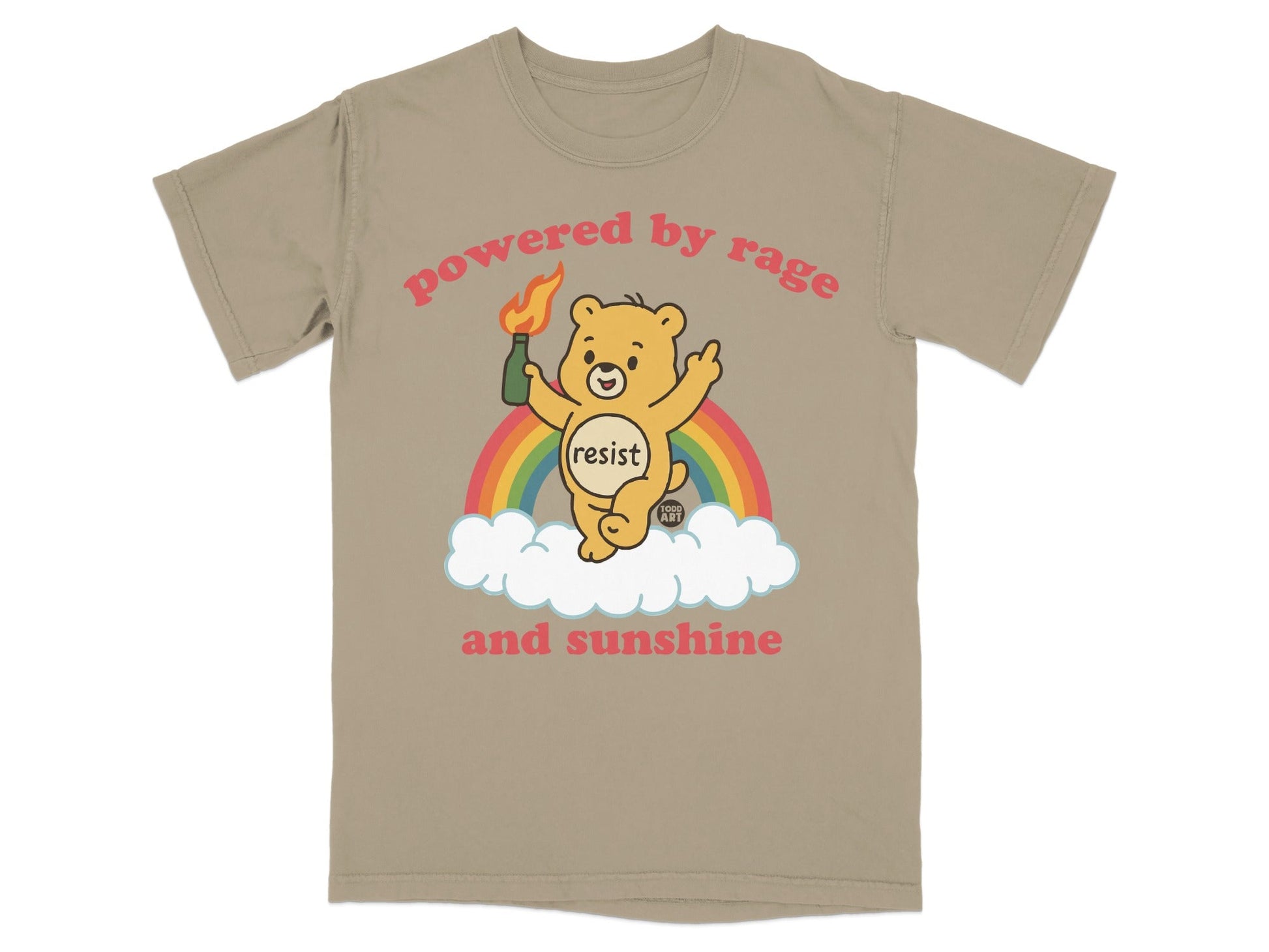 Powered by Rage and Sunshine Resist T-Shirt