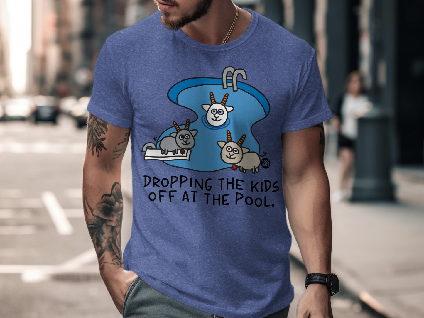 Dropping The Kids Off At The Pool Graphic T-shirt