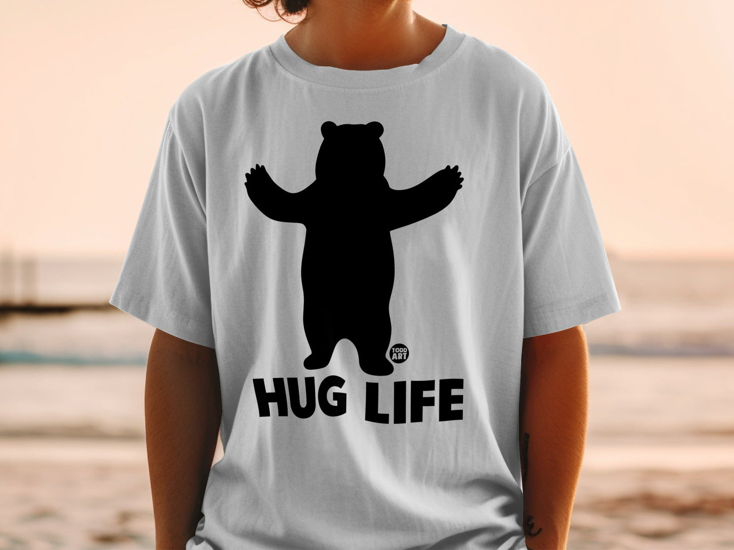 Hug Life Bear Graphic Casual Wear Shirt Product