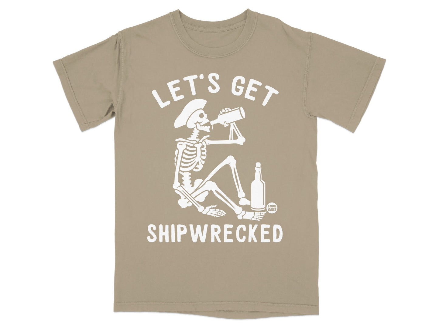 Let's Get Shipwrecked Skeleton Graphic T-shirt