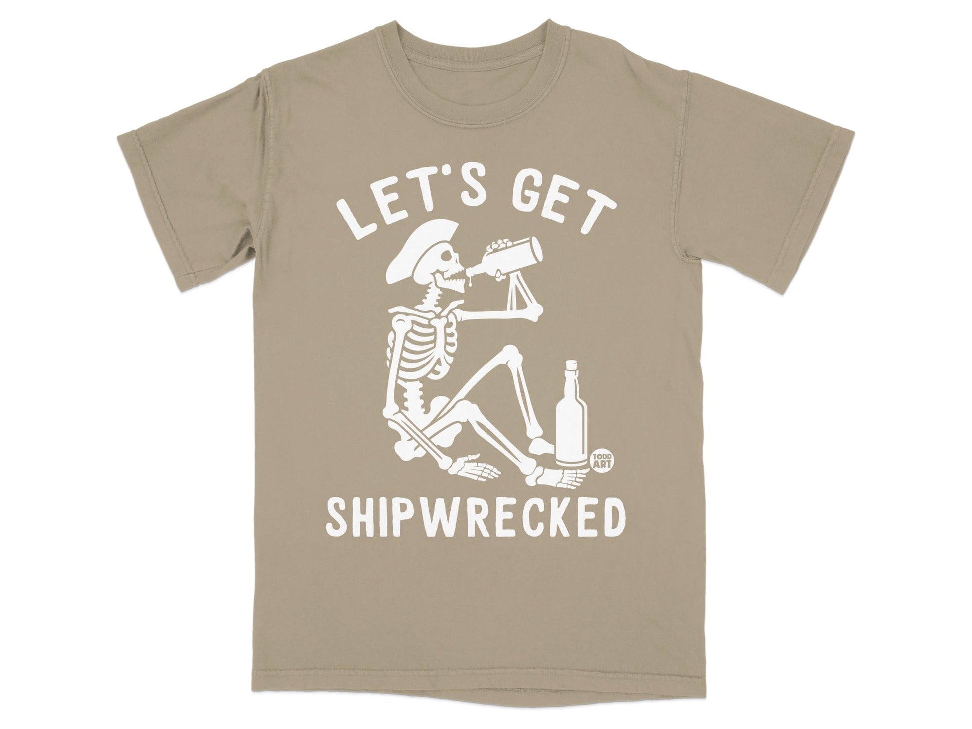 Let's Get Shipwrecked Skeleton Graphic T-shirt
