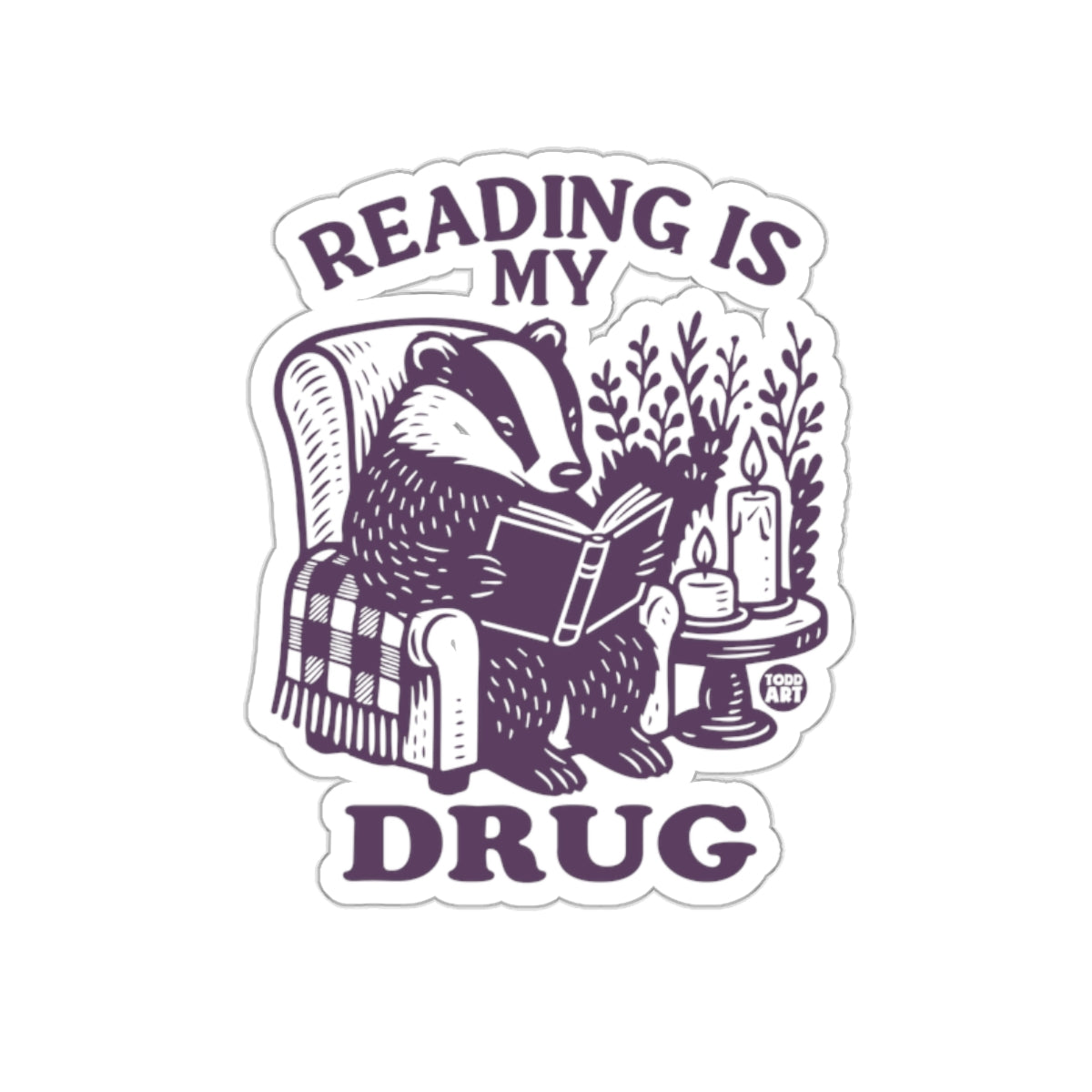Reading Is My Drug Sticker for Book Lovers Product